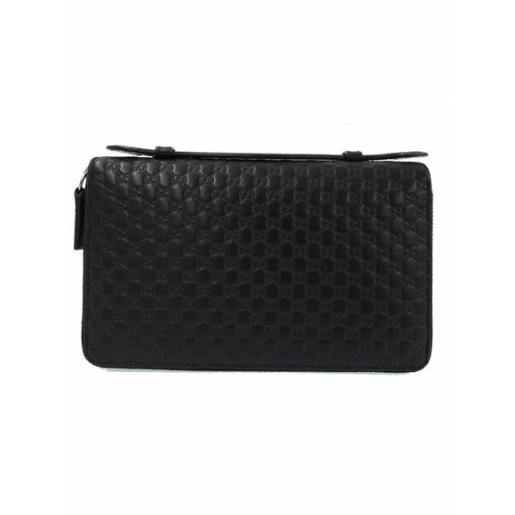Gucci Document Long Wallet Travel ssima Zip Case Micro - Picture 1 of 8